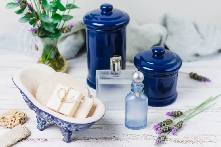Fragrances and soap placed in a decorative manner in a resort in candolim north goa